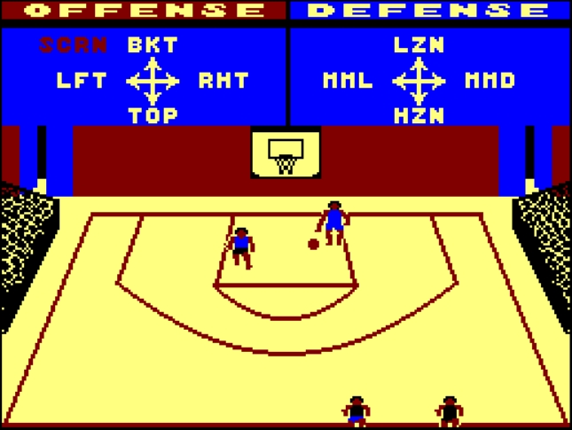 GBA Championship Basketball - Two-on-Two - Amstrad CPC game screenshot (1986) by Activision